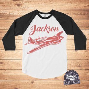 Airplane Personalized Shirt, Gifts, Boys, Girls, Toddlers, Airplane Birthday Tee